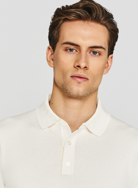 Ecru polo męskie