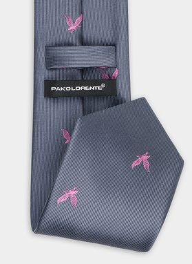 Krawat męski szary P21WF-KX-276-S-0