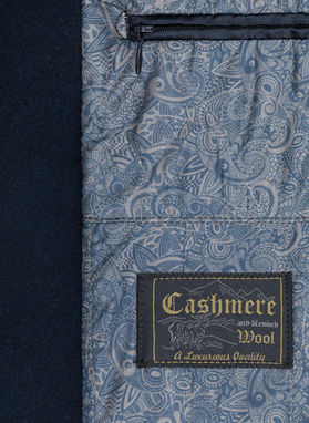 Płaszcz męski granatowy P21WF-7X-002-G