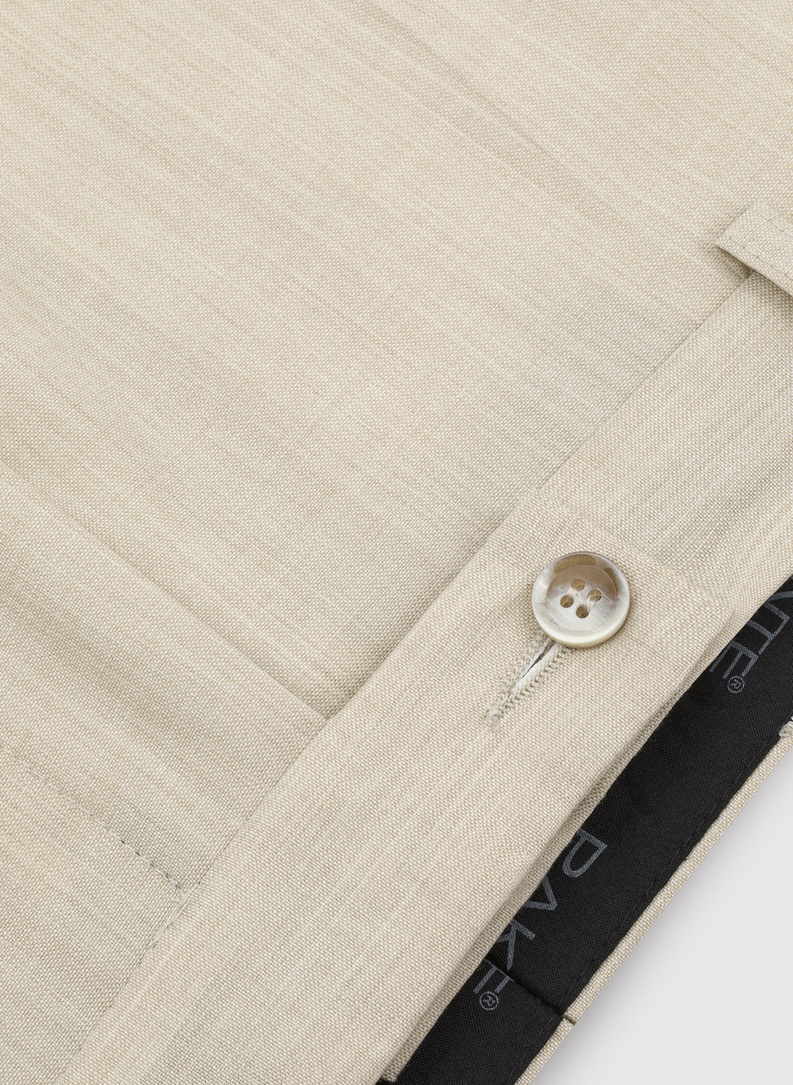 Beżowe spodnie garniturowe P22SP-6G-025-E-S