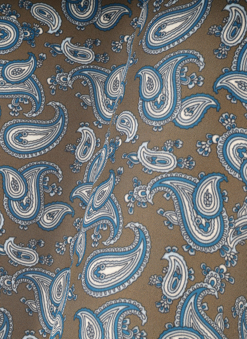 Brązowa poszetka męska paisley