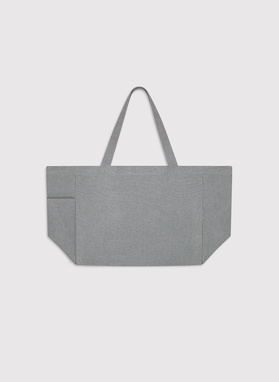 Szara duża torba materiałowa unisex