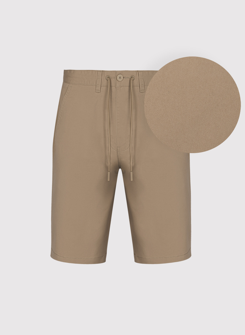 Kamelowe szorty męskie