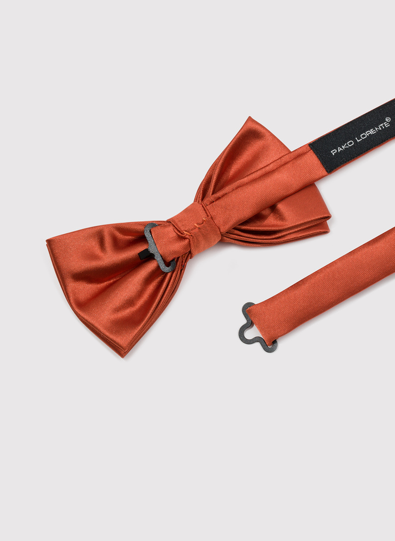 Gładka mucha męska w kolorze pomarańczowym