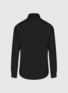 Czarna koszula z lnem