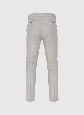 Wełniany garnitur męski w kratkę