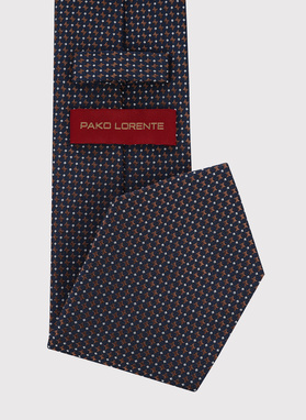 Jedwabny krawat w mikrowzór