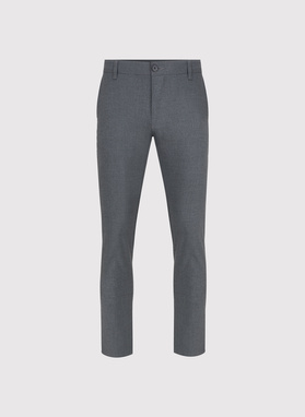 Gładkie szare spodnie