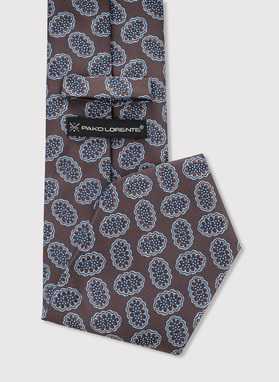 Brązowy krawat męski