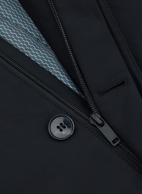 Przejściowy płaszcz męski w kolorze czarnym