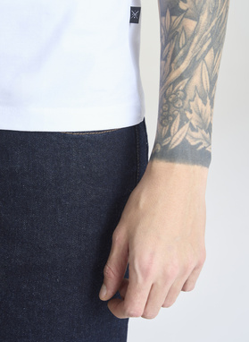 Biały gładki T-shirt Basic