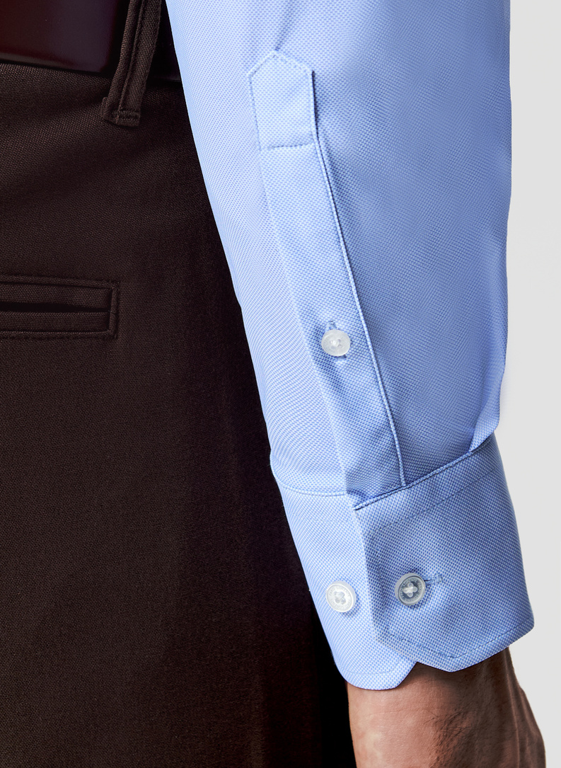 Dzianinowa koszula męska mikrowzór