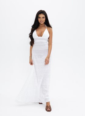 BOHO BLANKA DRESS w kolorze białym
