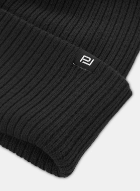 Czarna czapka męska