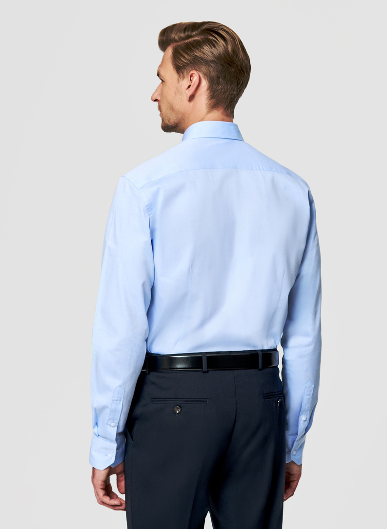 Niebieska koszula męska z bawełny