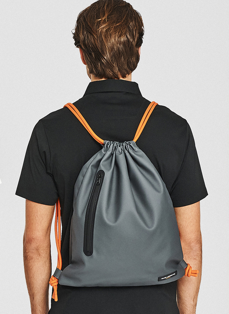 Plecak-worek męski w kolorze szarym
