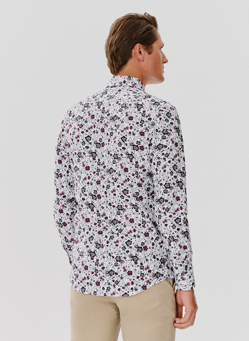 Koszula męska w kwiaty