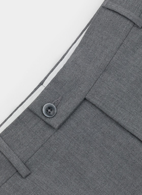 Szare spodnie garniturowe P22SF-6G-007-S-S