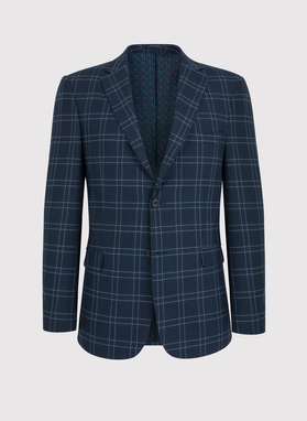 Granatowa marynarka garniturowa