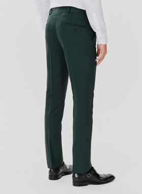 Spodnie garniturowe w kolorze zielonym