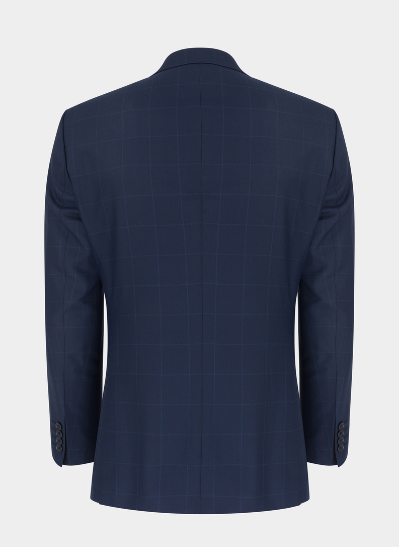 Granatowa marynarka garniturowa P22SF-3G-015-G-S