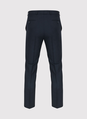 Granatowe spodnie garniturowe