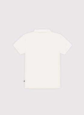 Biały t-shirt polo z bawełny