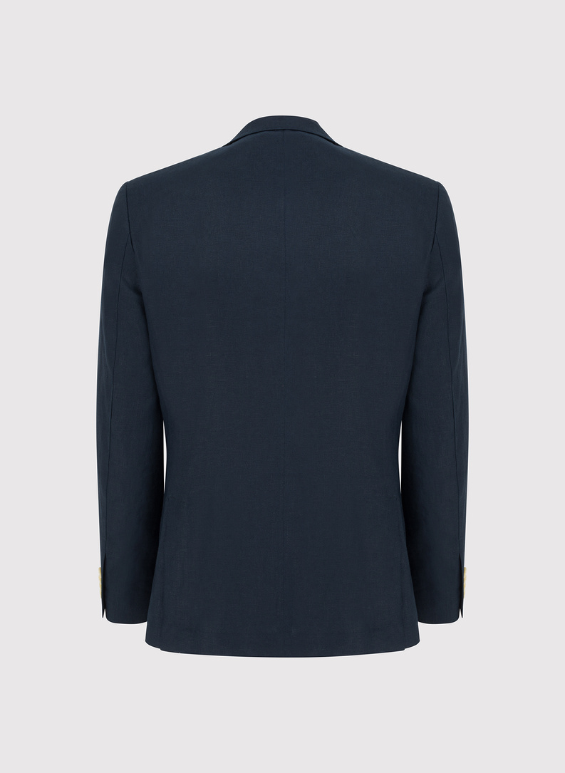 Lniana marynarka dwurzędowa