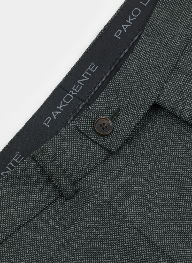 Zielone spodnie garniturowe P22SP-6G-002-Z-S