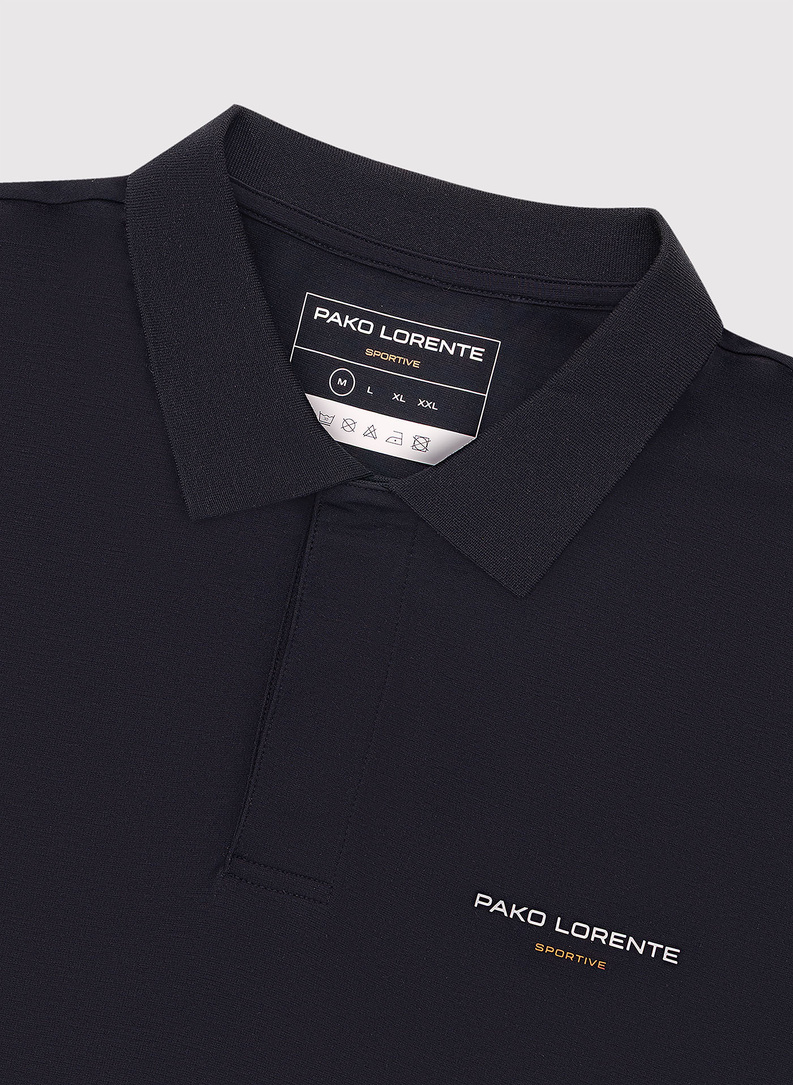 Granatowe polo męskie