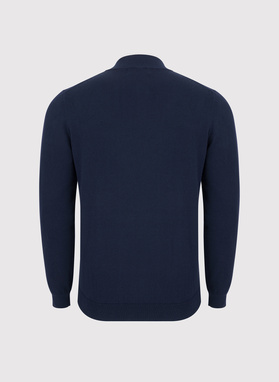 Sweter męski rozpinany w kolorze granatowym