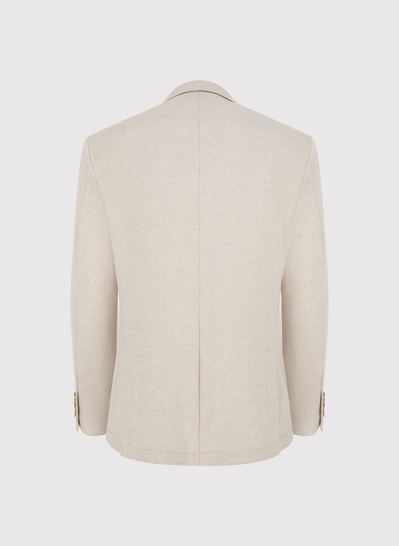 Dzianinowa marynarka w kratkę