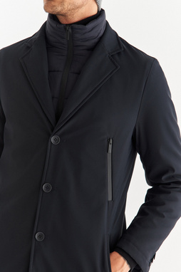 Płaszcz męski granatowy P22WF-7X-008-G-0