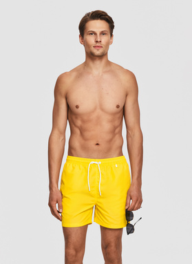 Żółte szorty kąpielowe męskie