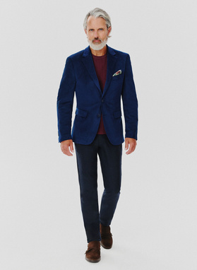 Sztruksowa jednorzędowa marynarka męska