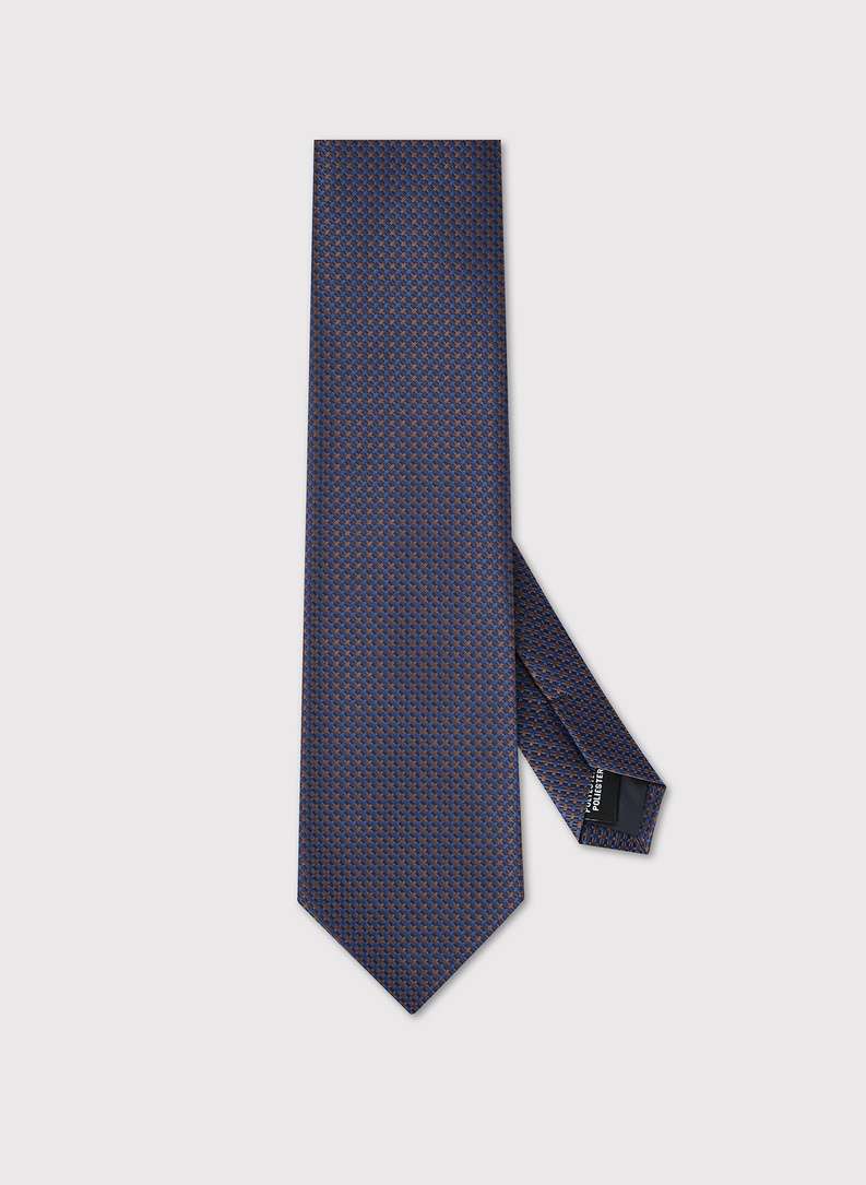 Krawat męski w beżowy wzór