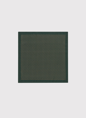 Zielona poszetka w mikrowzór