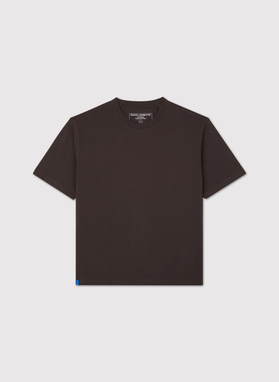 Brązowy t-shirt oversize