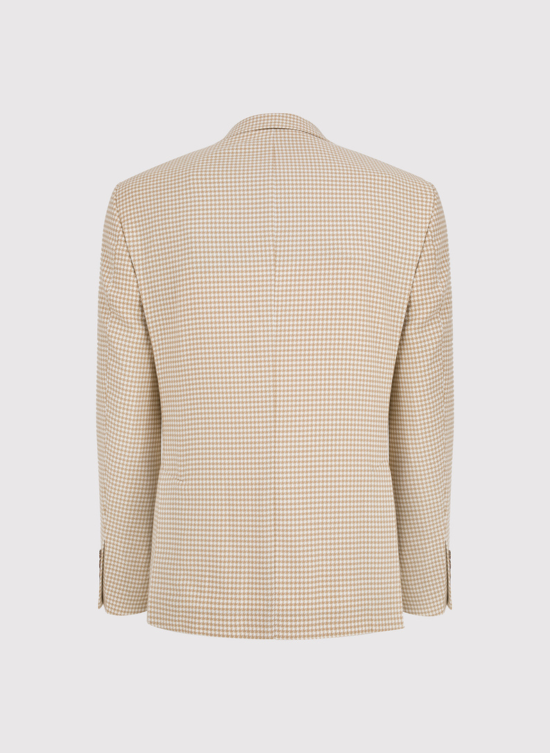 Jasna marynarka męska w pepitkę