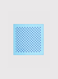 Niebieska poszetka męska we wzór