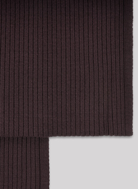 Brązowy komplet męski czapka i szalik