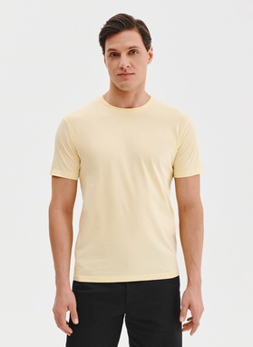 Bawełniany żółty t-shirt