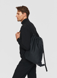 Plecak-worek męski w kolorze czarnym