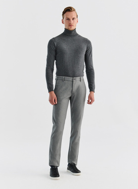 Szare casualowe spodnie męskie