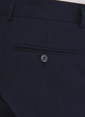 Spodnie garniturowe w subtelną kratę