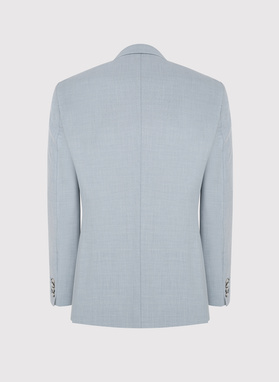 Błękitna marynarka garniturowa