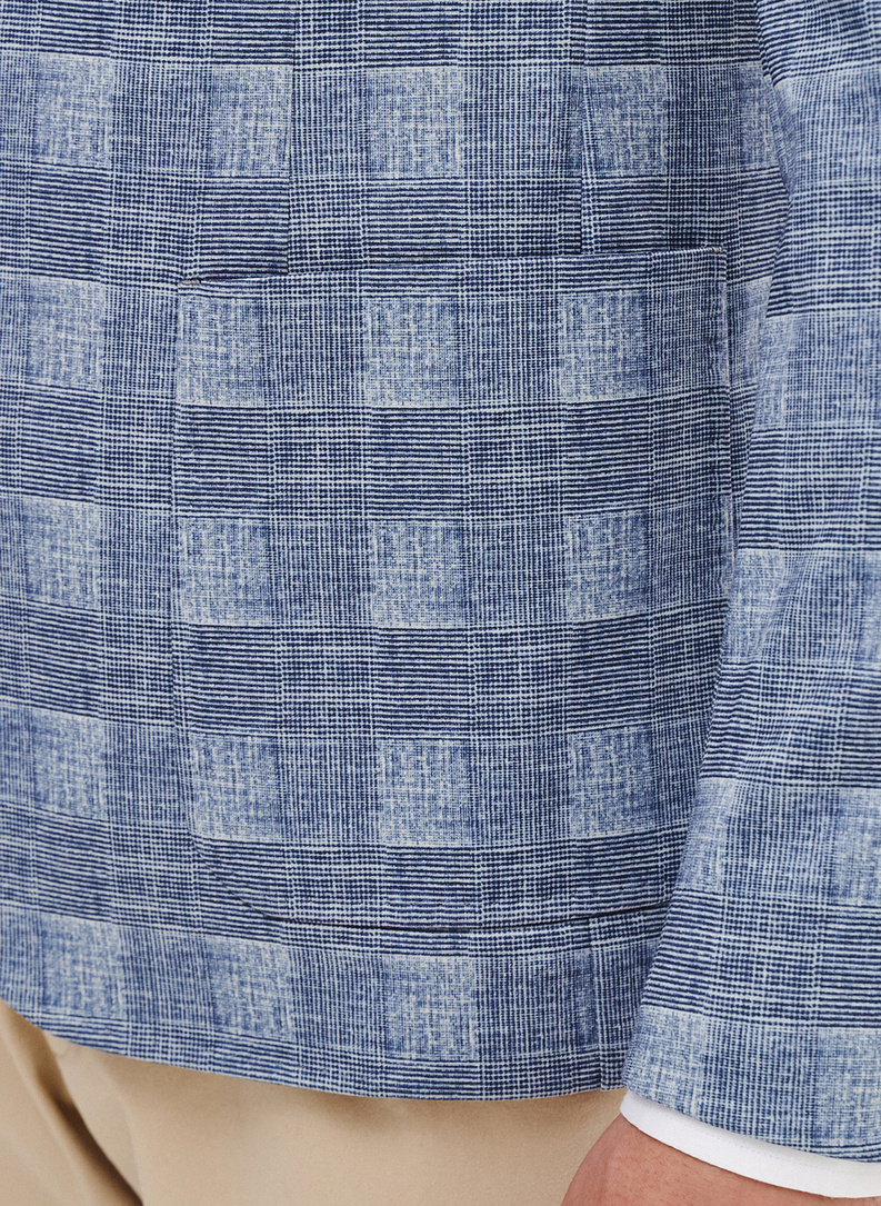 Dzianinowa marynarka w kratkę