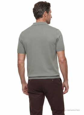 Zielone polo swetrowe