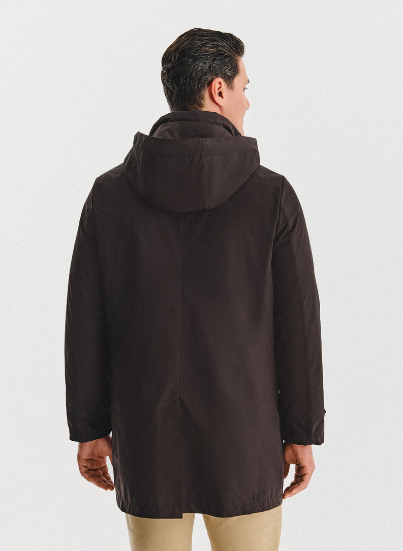 Brązowa kurtka jesienna 2w1