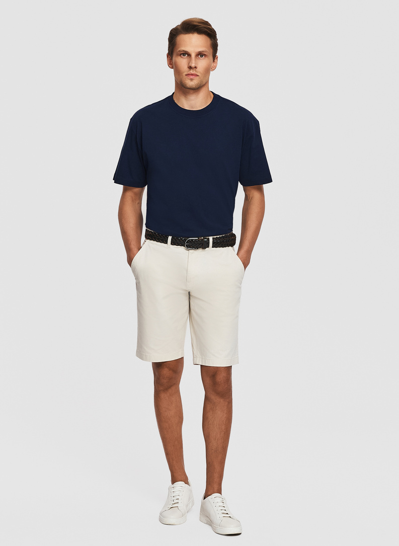 Granatowy t-shirt oversize